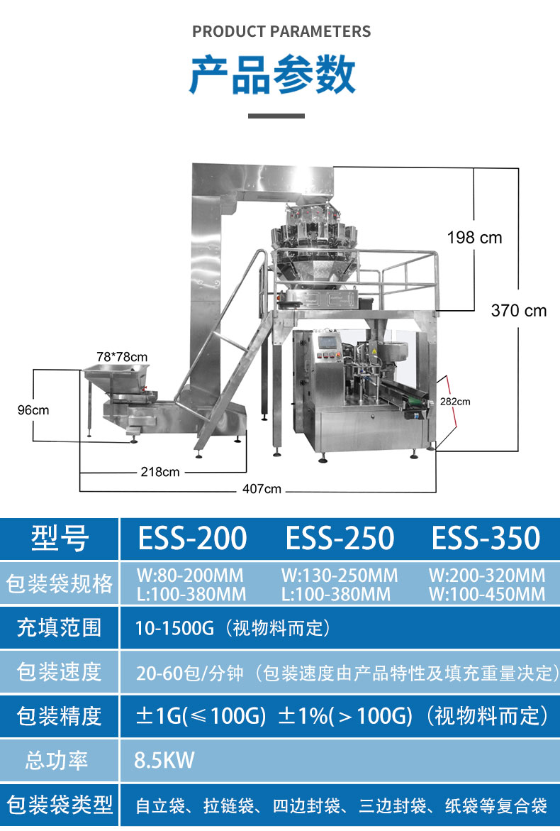 給袋式花生糖包裝機(圖1)